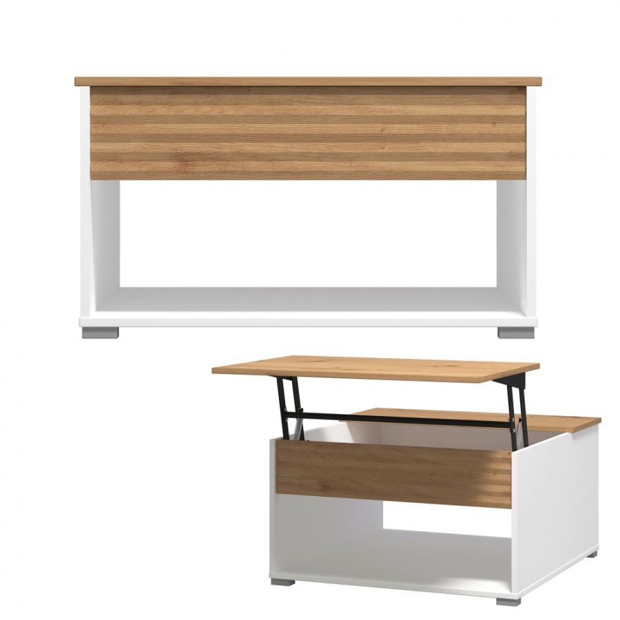 Konferenčný stolík so zdvíhacou doskou lift - biela/dub artisan.

 

Rozmery konferenčného stolíka so zdvíhacou doskou Lift sú 80x45x80cm (š, v, h).

 

Všetky produkty z kolekcie Lift nájdete nižšie v súvisiacich produktoch.