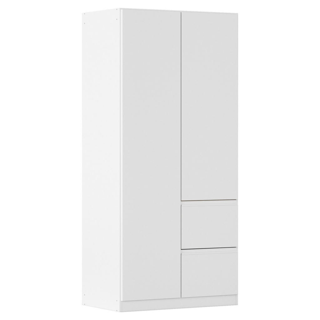 Rauch Möbel SKRIŇA S OTOČNÝMI DVERAMI, biela, 91/197/54 cm.