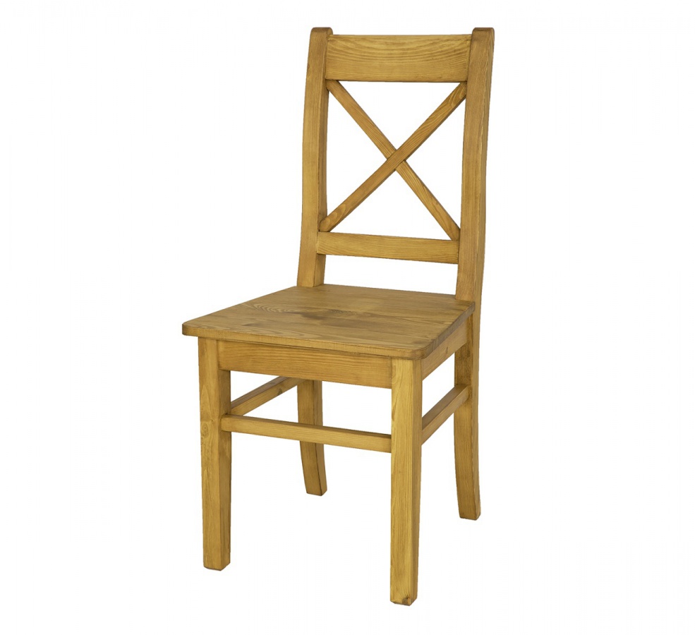 Jedálenská stolička z masívu sil 26 selská - k16 antická biela.