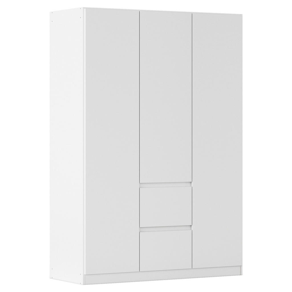 Rauch Möbel SKRIŇA S OTOČNÝMI DVERAMI, biela, 136/197/54 cm.