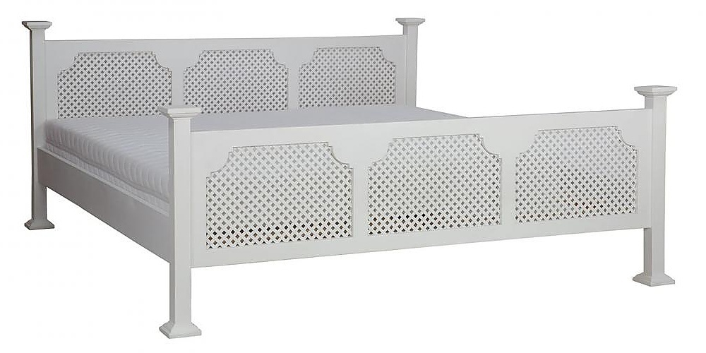 Posteľ manželská 180x200 sedliacka acc 08 - k17 biely vosk.