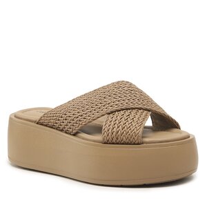 Šľapky Calvin Klein - Bubble Slide-Woven HW0HW01468 Safari Canvas RBC.