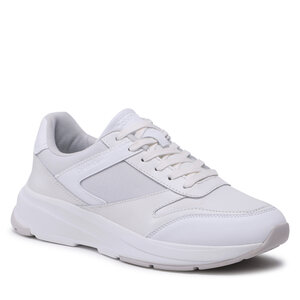 Sneakersy Calvin Klein - Low Top Lace Up Mix HM0HM00901 White/Light Grey.