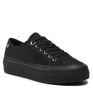 Plátenky Tommy Hilfiger - Platform Vulcanized Sneaker FW0FW07156 Black BDS.
