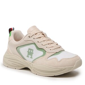 Sneakersy Tommy Hilfiger - Sporty Th Runner FW0FW06952 Sugarcane AA8.