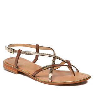 Sandále Les Tropeziennes - Monaco C042714 Tan/Or Craquele.