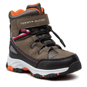 Snehule TOMMY HILFIGER - Tech Bootie T3B5-32542-1487 M Military Green 414.