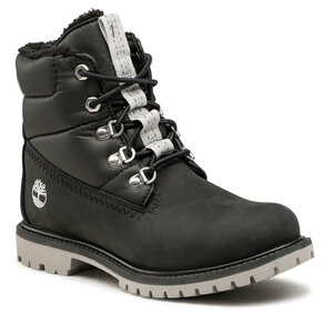 Outdoorová obuv Timberland - 6 Prem Puffer Bt Wp TB0A44XD001 Black Nubuck Silver.