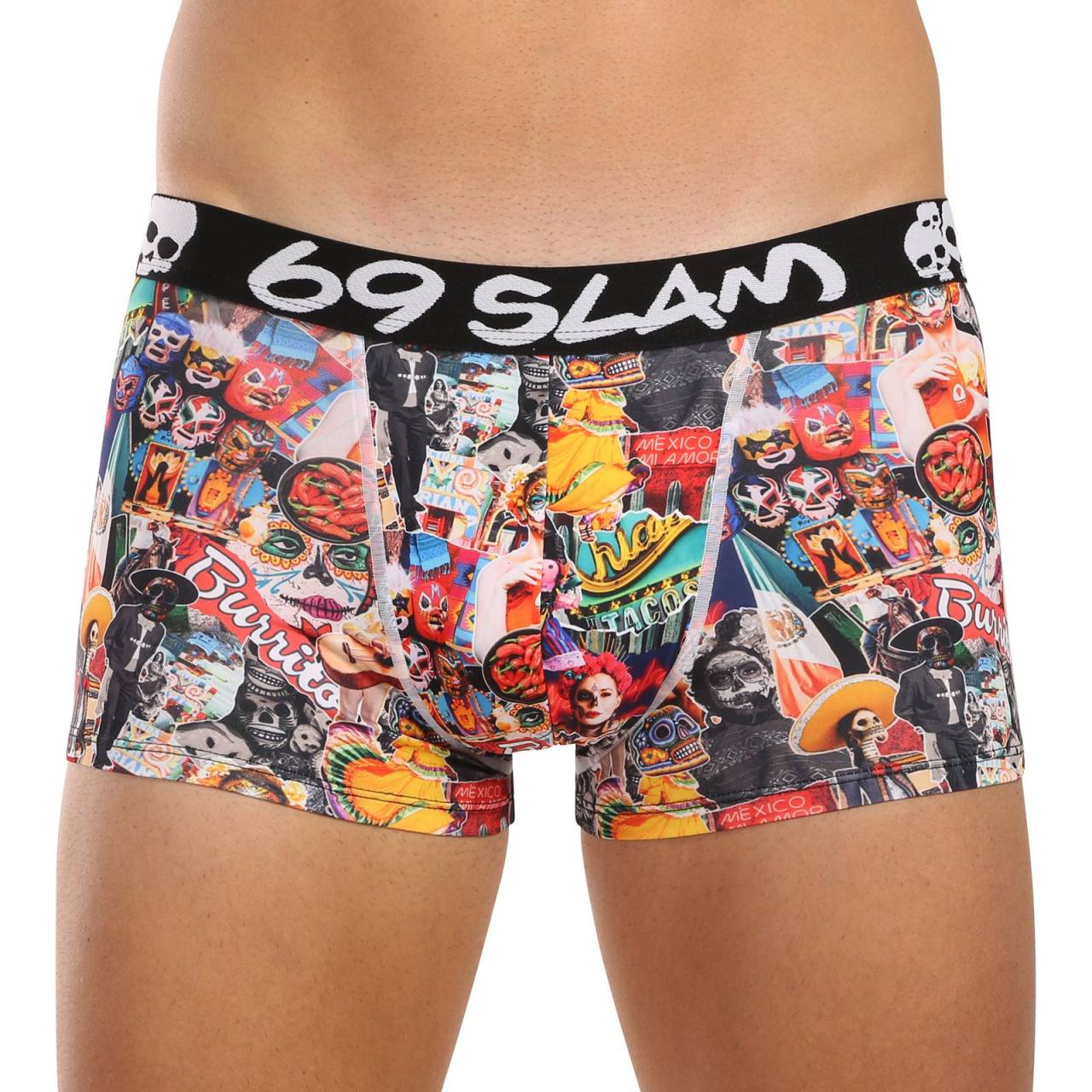 Pánske boxerky 69SLAM Hip MEXICOLLAGE MASON (MSYMXG-PO) XXL, trenky.
Vstúpte do sveta, kde sa pohodlie stretáva s originalitou!
Mikrovlákno, ktoré vás presvedčí na prvý dotyk
Boxerky sú vyrobené z umelých vlákien (kombinácia polyesteru a spandexu) - táto zmes vytvára dokonale mäkký, pružný a prispôsobivý materiál.
Výrazný dizajn a premyslený strih na aktívne dni
Boxerky 69SLAM vás na prvý pohľad zaujmú svojím jedinečným vzhľadom, originálnymi vzormi a príjemnými farbami.
Prečo by boxerky 69SLAM nemali chýbať vo vašom šatníku

Mikrovlákno - ľahké, elastické, rýchloschnúce.
Kratšie nohavičky, ktoré sa nikde nekrčia.
Výrazný dizajn s originálnymi vzormi.

69SLAM spodná bielizeň, ktorá vám zdvihne náladu
69SLAM je obľúbená surferská značka z Bali, ktorá oslavuje život, umenie, kreativitu, dizajn a farby v každom detaile.
Ako sa starať o boxerky 69SLAM
Dodržiavaním týchto jednoduchých krokov zabezpečíte, že vaše boxerky 69SLAM budú dlho vyzerať krásne, funkčné a pohodlné.

Pranie: Odporúčame ručné pranie vo vlažnej vode.


Sušenie: Nesuš v sušičke.


Žehlenie: Nežehliť.

Tip: Vaša obľúbená spodná bielizeň si zaslúži šetrné zaobchádzanie.