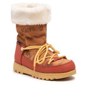 Čižmy Kickers - Kickneosnow Kid 911531-30 S Camel Rouille 114.