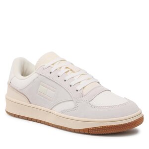 Sneakersy Tommy Jeans - Retro Cups Suede EN0EN02112 Ivory YBI.
