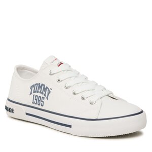 Plátenky Tommy Hilfiger - Varisty Low Cut Lace-Up Sneaker T3X9-32833-0890 S White 100.
