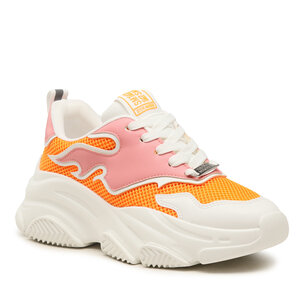 Sneakersy Steve Madden - Primer SM11002356-18Q White/Orange.