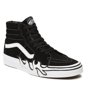 Sneakersy Vans - Sk8-Hi Flame VN0005UJBZW1 Suede Black/White.