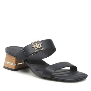 Šľapky Tommy Hilfiger - Hardware Block Mid Heel FW0FW07017 Space Blue DW6.