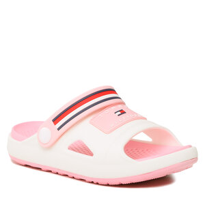 Šľapky Tommy Hilfiger - Comfy Sandal T1A2-32779-0083 S White/Pink X134.