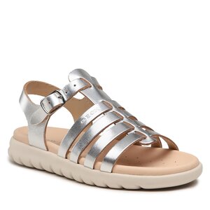 Sandále Geox - J Sandal Soleima Gir J35GSB000CFC1007 S Silver.