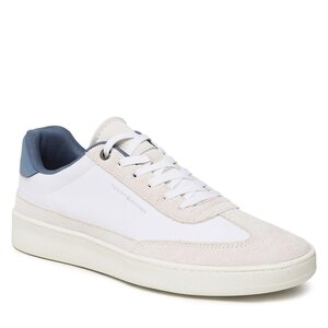 Sneakersy Tommy Hilfiger - Court Sneaker Mix Cup FM0FM04484 White YBS.