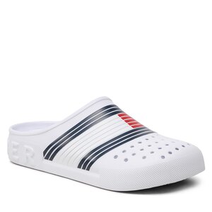 Šľapky Tommy Hilfiger - Comfortable Eva Hilfiger Mule FM0FM04467 White YBS.