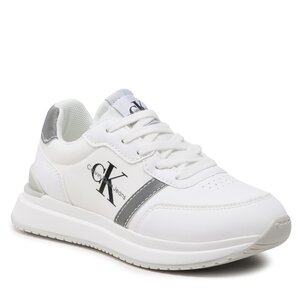 Sneakersy Calvin Klein Jeans - Low Cut Lace-Up Sneaker V3X9-80580-1594 M White/Grey X092.