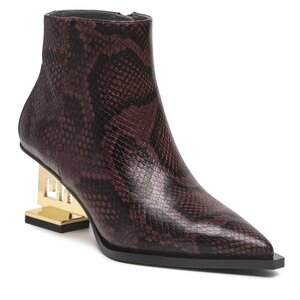 Členková obuv United Nude - Un Bootie Mid 10691750143 Dark Cherry.