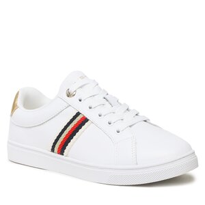 Sneakersy Tommy Hilfiger - Corporate Webbing Sneaker FW0FW07117 White YBS.