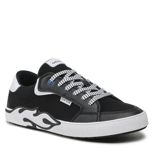 Sneakersy Geox - J Alphabeet Boy J35HLA01054C0127 D Black/White.