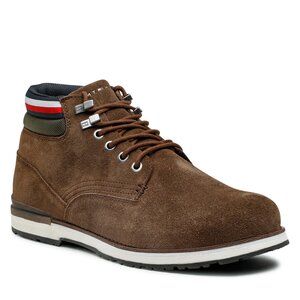 Šnurovacia obuv Tommy Hilfiger - Outdoor Hilfiger Suede Boot FM0FM04200 Cocoa GT6.
