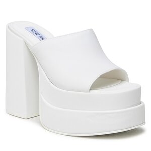 Šľapky Steve Madden - Cagey SM11002312-107 White Leather.