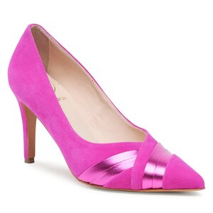 Lodičky Baldowski - D04237-1512-002 Zamsz Fuxia/Metal Fuxia.