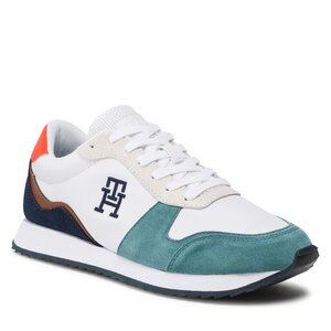 Sneakersy Tommy Hilfiger - Runner Evo Leather FM0FM04479 White YBS.