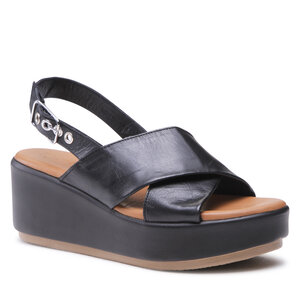 Topánky Lumberjack - CROSSED BANDS SANDAL BLACK.