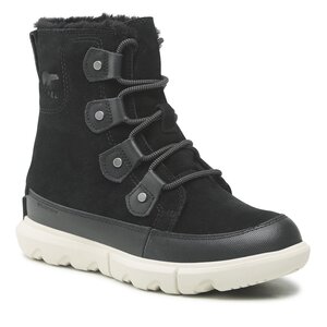 Snehule Sorel - Explorel II Joan Faux Fur Wp NC4462-010 Black/Fawn.