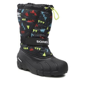 Snehule Sorel - Youth Flurry Print NY3504 Black/Black 011.