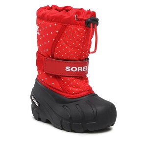 Snehule Sorel - Childrens Flurry Print NC3503 Cherrybomb/Black.