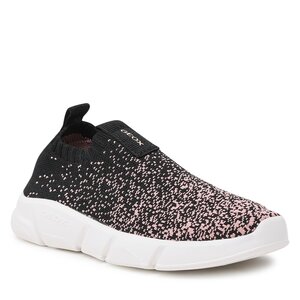 Sneakersy Geox - J Aril Girl J35DLC0006KC0869 Black/Lt Pink.