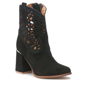 Členková obuv Roberto - 3264 Czarny Welur.