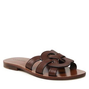 Šľapky Coach - Issa Leather Sandal CI222 Walnut.