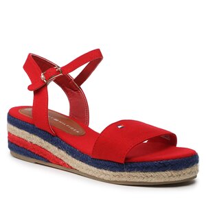 Espadrilky Tommy Hilfiger - Rope Wedge T3A7-32778-0048300 S Red 300.