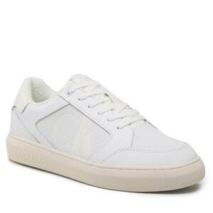 Sneakersy Calvin Klein Jeans - Casual Cupsole Lth-Pu Mono YM0YM00573 White/Ivory 0K7.