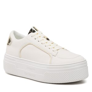 Sneakersy Armani Exchange - XDX116 XV696 S288 Off White/Light Gold.