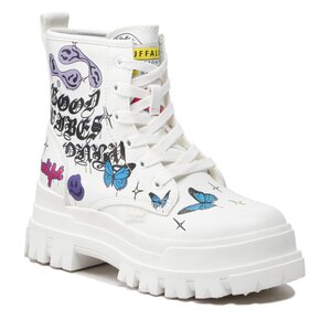 Outdoorová obuv Buffalo - Aspha Rld Laceup Mid 1622141 White/Graffiti.