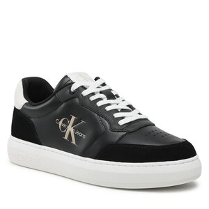 Sneakersy Calvin Klein Jeans - Casual Cupsole Fluo Contrast YM0YM00605 Black/Ancient White 0GO.