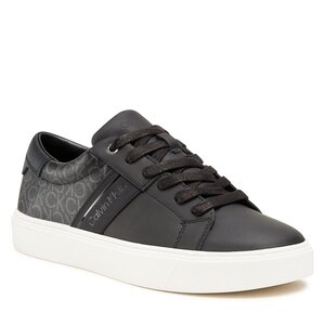 Sneakersy Calvin Klein - Low Top Lace Up Mono Mix HM0HM00823 Black Mono 0GJ.