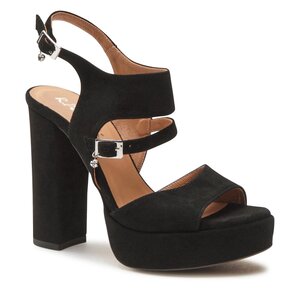 Sandále R.Polański - 1634 Czarny Zamsz.