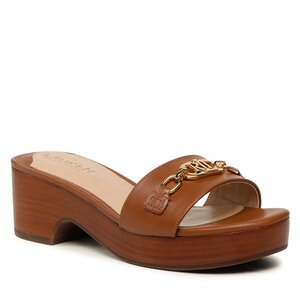 Šľapky Lauren Ralph Lauren - Roxanne 802891400002 Polo Tan.