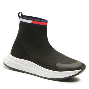 Sneakersy Tommy Hilfiger - Sock Sneaker T3X9-32894-0702 S Black 999.