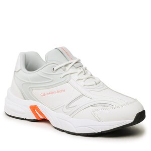 Sneakersy Calvin Klein Jeans - Retro Tennis High/Low Frequency YM0YM00637 White/Oyster Mushroom/Firecracker 0LG.