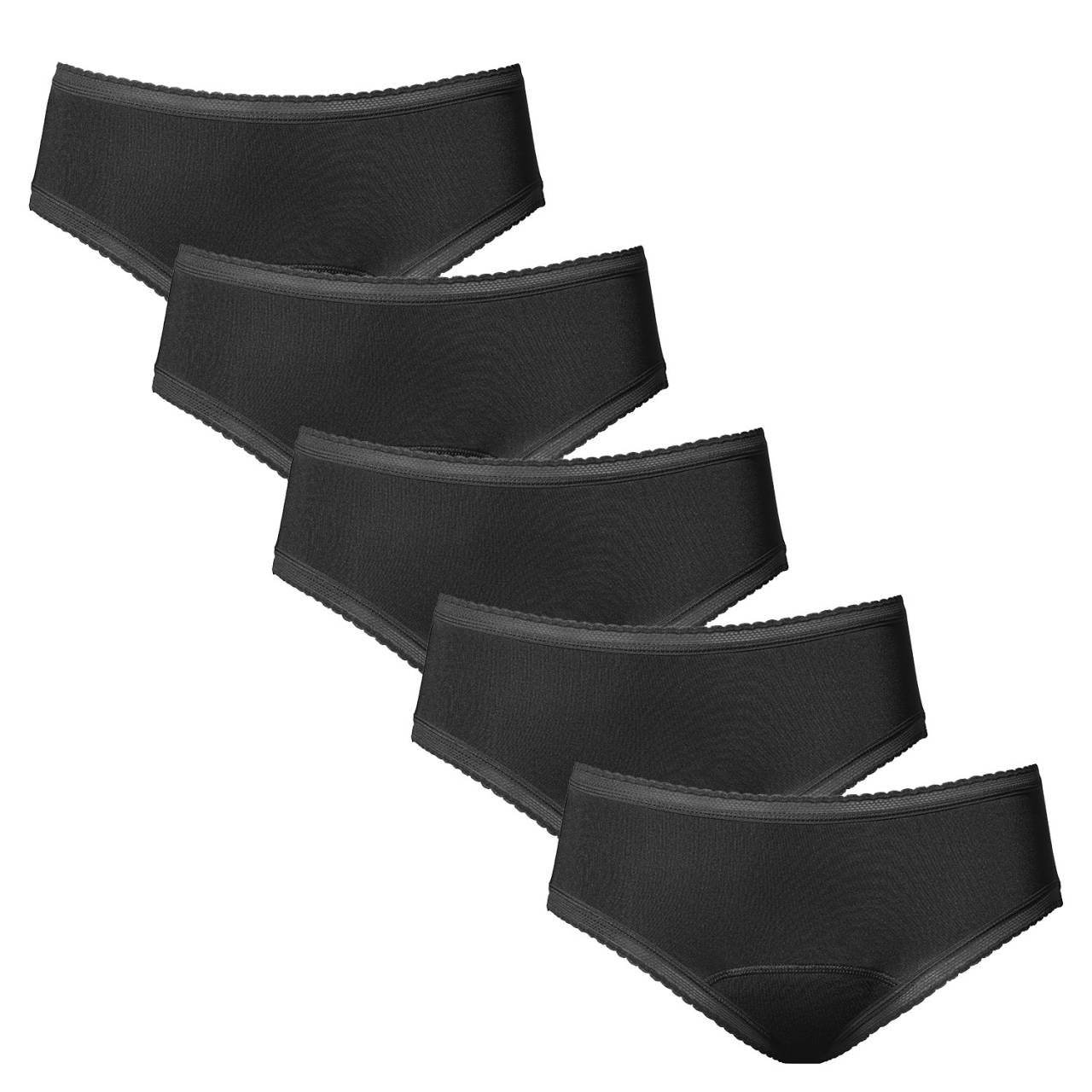 5PACK Εσώρουχα περιόδου Love Luna Μπικίνι (LOVE212) XXL.
Εσώρουχα περιόδου για καθημερινή χρήση
Το βρακί μπικίνι Love Luna είναι ιδανικό για καθημερινή χρήση κατά τη διάρκεια ελαφριάς έως μέτριας εμμήνου ρύσεως.
Συστατικά: 100% βαμβάκι, 80% βαμβάκι, 20% πολυεστέρας, 91% νάιλον, 9% ελαστάν.
Το μέγεθος στο εσώρουχο είναι AUS/US και δεν αντιστοιχεί στην ΕΕ, οπότε πρέπει να ακολουθήσετε τον πίνακα και τις μετρήσεις.
Αγάπη Luna και βιώσιμα βοηθήματα
Ο ινδονησιακός κατασκευαστής εσωρούχων Love Luna διαθέτει χρυσό πιστοποιητικό συμμόρφωσης από το πρόγραμμα πιστοποίησης Worldwide Responsible Accredited Production (WRAP).
Τα εσώρουχα περιόδου είναι καινούργια για εσάς;
Εάν χρειάζεστε περισσότερες πληροφορίες σχετικά με τα εσώρουχα εμμήνου ρύσεως, σας συνιστούμε να διαβάσετε το άρθρο στο ιστολόγιό μας: Πώς να επιλέξετε τα εσώρουχα εμμήνου ρύσεως;Εκεί θα βρείτε πληροφορίες:

Από τι είναι φτιαγμένα τα εσώρουχα περιόδου και πώς λειτουργούν
Τι είναι σημαντικό όταν επιλέγετε εσώρουχα εμμήνου ρύσεως
Πόσο καιρό διαρκούν τα εσώρουχα εμμήνου ρύσεως
Πώς να πλύνετε τα εσώρουχα εμμήνου ρύσεως
Για ποιον είναι κατάλληλα τα εσώρουχα εμμήνου ρύσεως

Πώς να φροντίσετε σωστά τα νέα σας εσώρουχα/μαγιό

Πριν από την πρώτη χρήση: Πριν φορέσετε για πρώτη φορά το καινούργιο σας εσώρουχο ή μαγιό περιόδου, πρέπει να το πλύνετε - είτε στο χέρι είτε στο πλυντήριο σε απαλό πρόγραμμα έως 40 °C.
Μετά από κάθε χρήση: Πρώτα, ξεπλύνετε καλά τα ρούχα με κρύο νερό.
Πλυντήριο ρούχων: Μετά το πλύσιμο, μπορείτε να πλύνετε το εσώρουχο ή το μαγιό σας στο πλυντήριο - ιδανικά σε προστατευτική σακούλα, σε απαλό πρόγραμμα έως 40 °C.
Στέγνωμα: Τα εσώρουχα περιόδου δεν ανήκουν στο στεγνωτήριο ή στο καλοριφέρ.
Σιδέρωμα: Δεν σιδέρωσαν το εσώρουχο ή το μαγιό.

Συμβουλή: Όταν βρίσκετε εσώρουχα περιόδου που σας ταιριάζουν και σας ταιριάζουν, αξίζουν την καλύτερη φροντίδα.