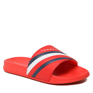 Šľapky Tommy Hilfiger - Stripes Pool Slide T3B0-32932-1172 S Red 300.